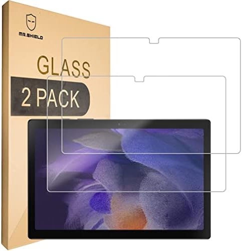 Mr.Shield [2-Pack] מיועד למגן המסך של Samsung Galaxy Tab A8 10.5 [זכוכית מחוסמת] עם החלפת חיים
